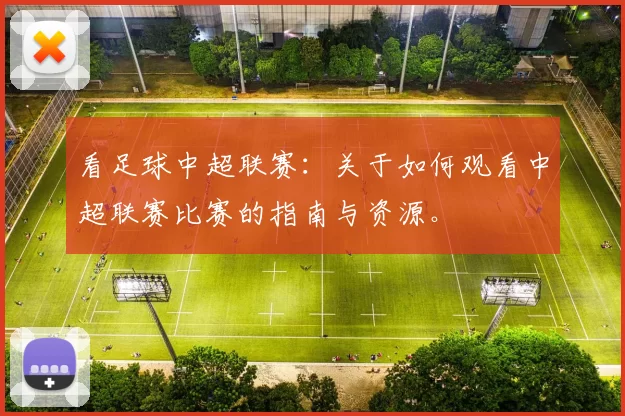 看足球中超联赛：关于如何观看中超联赛比赛的指南与资源。